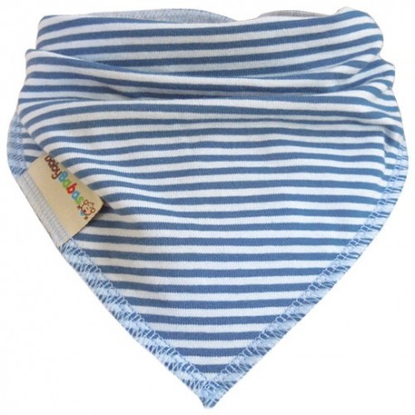 Blue Stripes - Bandana Dribble Bib - Baby Babas