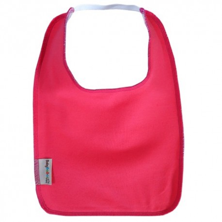 Raspberry Pink Square Bib with Elastic - Baby Babas