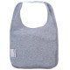 Grey Square Bib with Elastic - Baby Babas