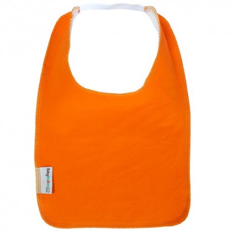 Orange Square Bib with Elastic - Baby Babas