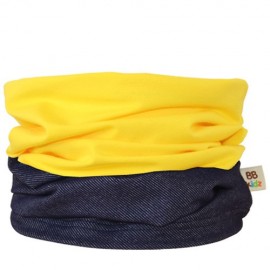 Denim & Yellow Duo Tube Scarf - Baby 0-2 years - Baby Babas