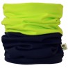 Lime Green & Charcoal Grey Duo Tube Scarf - Kids