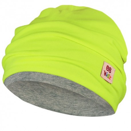 Lime Green & Grey Hat - Baby 6-24 months - Baby Babas