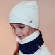 Cream & Navy Blue Hat - Kids 2-8 years - Baby Babas