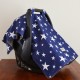Goo Goo Cover Navy Star - Infant car seat canopy cover - Baby Babas