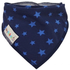 Babero Azul Marino con Estrellas - pañuelo quita babas - Baby Babas