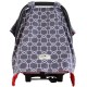 Goo Goo Cover Chelsea Grey - Infant car seat canopy cover - Baby Babas